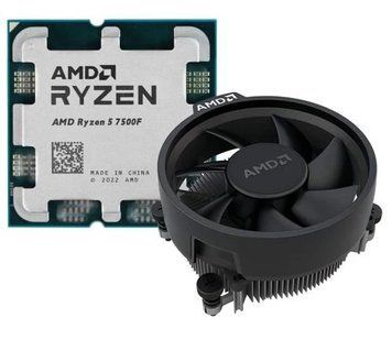 Процесор AMD (AM5) Ryzen 5 7500F, Tray + Cooler, 6x3.7 ГГц (100-100000597MPK) 8182440 фото