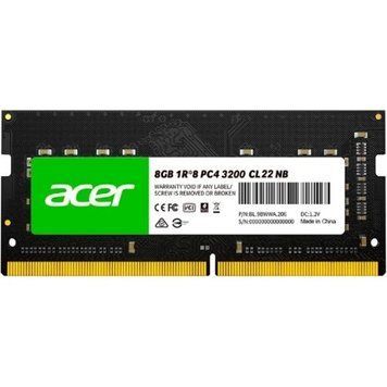 Пам'ять SO-DIMM, DDR4, 8Gb, 3200 MHz, Acer SD100, 1.2V, CL22 (BL.9BWWA.206) 9622740 фото