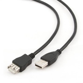 Кабель-подовжувач USB 3 м Cablexpert Black (CCP-USB2-AMAF-10) 4036650 фото