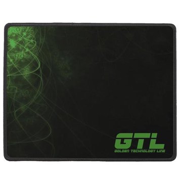 Коврик GTL Gaming S, Black-Green , 250x210х2 мм, антискользящая основа, защита от влаги 7936920 фото