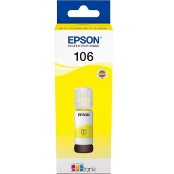 Чорнило Epson 106, Yellow, 70 мл, водорозчинне (C13T00R440) 5295630 фото