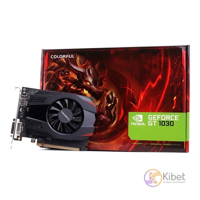 Видеокарта GeForce GT1030, Colorful, 2Gb DDR5, 64-bit, VGA HDMI, 1228 6000MHz (G 5508210 фото