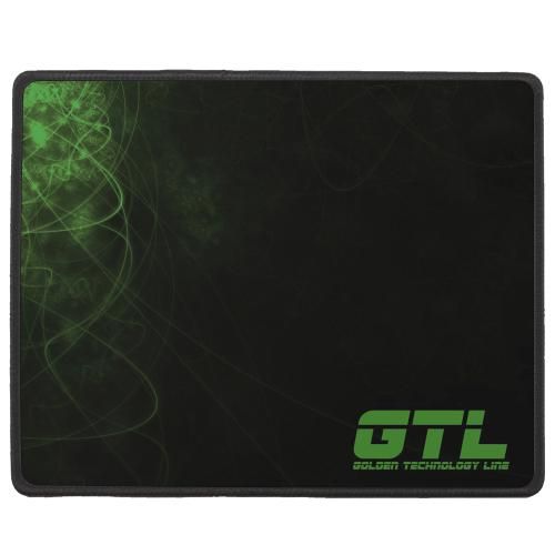 Коврик GTL Gaming S, Black-Green , 250x210х2 мм, антискользящая основа, защита от влаги 7936920 фото