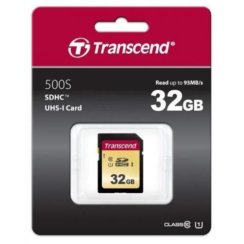 Карта пам'яті SDHC, 32Gb, Transcend 500S (TS32GSDC500S) 5406120 фото