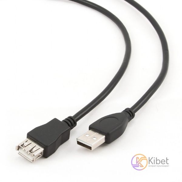 Кабель-подовжувач USB 3 м Cablexpert Black, позолочені контакти (CCP-USB2-AMAF-10) 4036650 фото