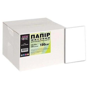 Фотопапір NewTone, матовий, 180 г/м&sup2;, A6 (10x15), 500 арк (M180.F500N) 1874130 фото