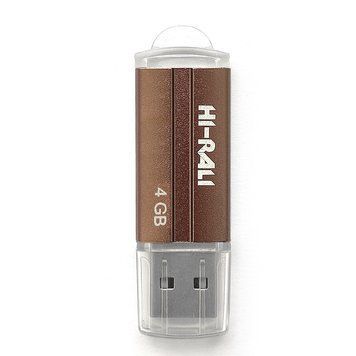 Флеш накопичувач USB 4Gb Hi-Rali Corsair, Bronze, USB 2.0 (HI-4GBCORBR) 4808610 фото