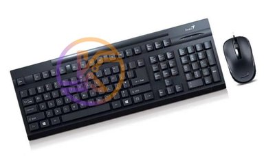 Комплект Genius КМ-125 Black, Optical, USB, украинская раскладка, клавиатура+мыш 3966330 фото