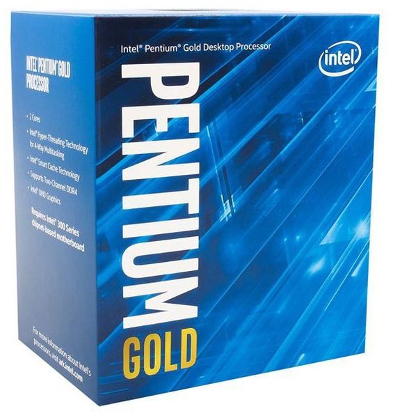 Процесор Intel Pentium Gold (LGA1200) G6400, Box, 2x4.0 GHz (BX80701G6400) 6008550 фото