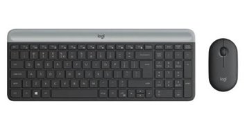 Комплект бездротовий Logitech MK470 Slim, Graphite (920-009204) 7853190 фото