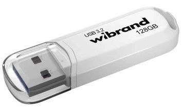 Флеш накопитель USB 128Gb Wibrand Marten, White, USB 3.2 Gen 1 (WI3.2/MA128P10W) 8605260 фото