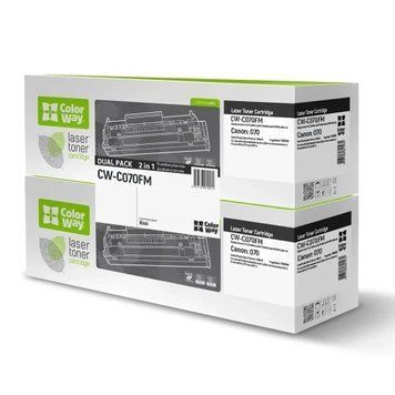 Картридж Canon 070, Black, ColorWay, Dual Pack (CW-C070FM) 9778740 фото