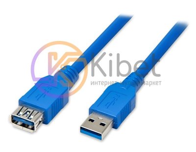 Кабель-удлинитель USB 3.0 (AM) - USB 3.0 (AF), Blue, 1.8 м, Atcom (6148) 1748940 фото