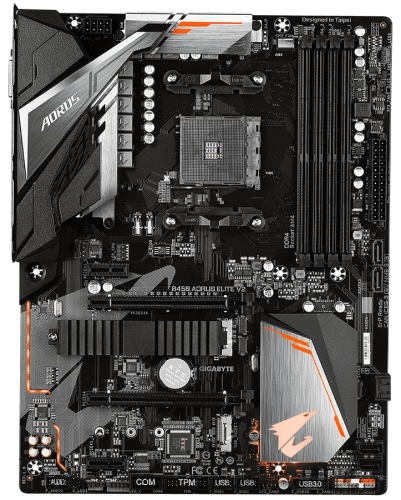 Мат.плата AM4 (B450) Gigabyte B450 AORUS Elite V2 6495240 фото
