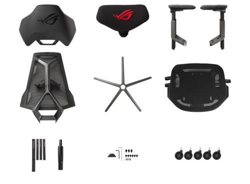 Ігрове крісло Asus ROG Destrier Ergo, Black 7958160 фото