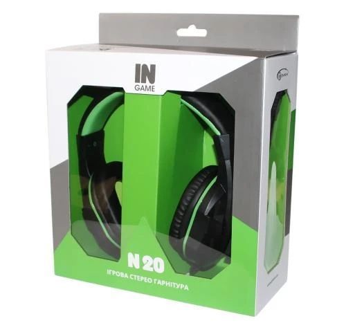 Навушники Gemix N20 Gaming Black/Green 5093880 фото