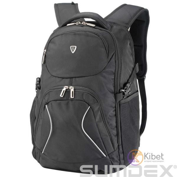Рюкзак 17' Sumdex PON-379BK, Black, полиэстер, 26,7 x 40 x 3,8 см 3322710 фото