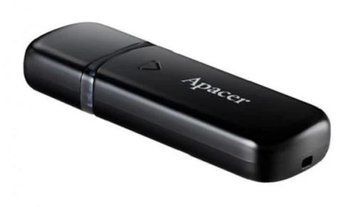 Флеш накопитель USB 128Gb Apacer AH355, Black, USB 3.2 Gen 1 (AP128GAH355B-1) 8049540 фото