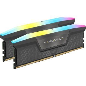 Память 16Gb x 2 (32Gb Kit) DDR5, 6000 MHz, Corsair Vengeance RGB, Grey (CMH32GX5M2B6000Z30K) 9506880 фото