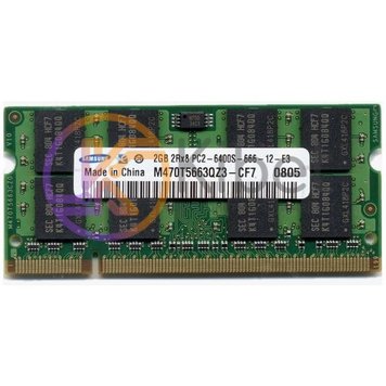 Модуль памяти SO-DIMM, DDR2, 2Gb, 800 MHz, Samsung (M470T5663QZ3-CF7) 5141640 фото