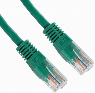 Патч-корд 1 м, UTP, Green, Digitus, литой, RJ45, кат.5е, медь (DK-1511-010/G) 5502540 фото