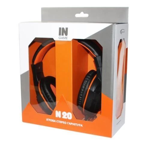 Наушники Gemix N20 Gaming Black/Orange 5093670 фото