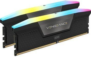 Пам'ять 32Gb x 2 (64Gb Kit) DDR5, 6600 MHz, Corsair Vengeance RGB, Black (CMH64GX5M2B6600C32) 8150430 фото