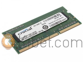 Модуль памяти SO-DIMM 4Gb, DDR3, 1600 MHz (PC3-12800), Crucial, 1.35V (CT51264BF 3726540 фото
