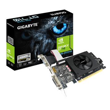 Відеокарта GeForce GT710, Gigabyte, 2Gb GDDR5, 64-bit (GV-N710D5-2GIL) 5615610 фото