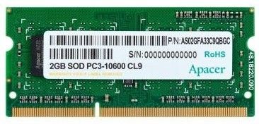 Модуль памяти SO-DIMM, DDR3, 2Gb, 1333 MHz, Apacer, 1.5V (DS.02G2J.H9M) 5676120 фото