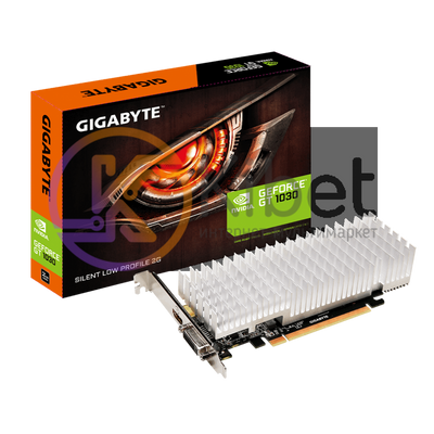 Видеокарта GeForce GT1030, Gigabyte, 2Gb DDR5, 64-bit, DVI HDMI, 1506 6008MHz, L 5170260 фото
