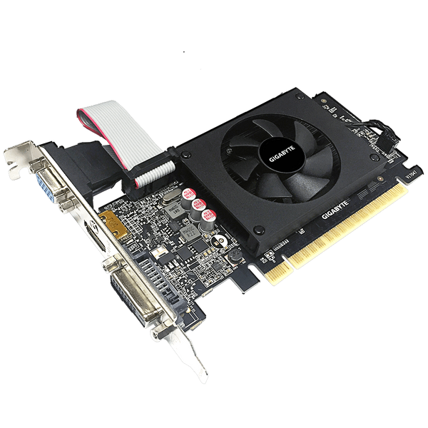 Видеокарта GeForce GT710, Gigabyte, 2Gb GDDR5, 64-bit (GV-N710D5-2GIL) 5615610 фото