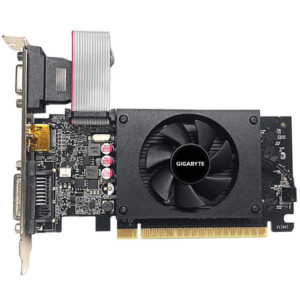 Відеокарта GeForce GT710, Gigabyte, 2Gb GDDR5, 64-bit (GV-N710D5-2GIL) 5615610 фото