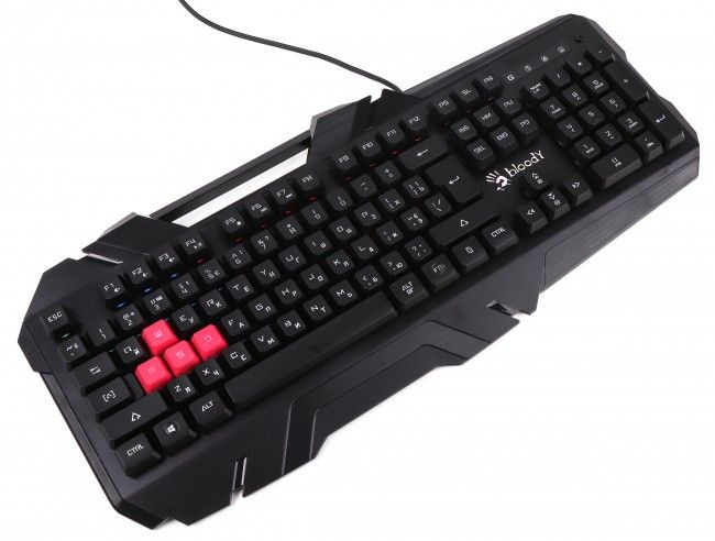 Клавіатура Bloody B150N Black, USB, ігрова, неонове підсвічування, ефекти "хвиля" і "дихання" 5239350 фото