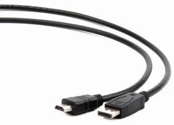 Кабель DisplayPort (M) - HDMI (M), 3 м, Black, Cablexpert (CC-DP-HDMI-3M) 6224850 фото
