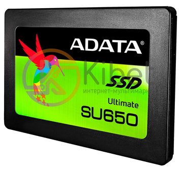Твердотельный накопитель 120Gb, A-Data Ultimate SU650, SATA3, 2.5', 3D NAND TLC, 4601910 фото
