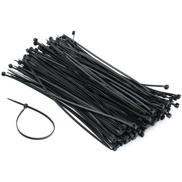 Стяжки для кабеля, 150 мм х 2,5 мм, 100 шт, Black, Patron (PLA-2.5-150-BL) 6362190 фото