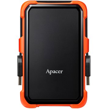 Внешний жесткий диск 1Tb Apacer AC630, Black/Orange (AP1TBAC630T-1) 4584720 фото