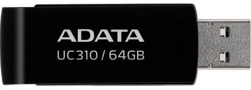 Флеш накопичувач USB 64Gb ADATA UC310, Black, USB 3.2 Gen 1 (UC310-64G-RBK) 8249460 фото