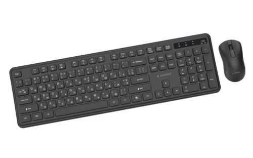 Комплект беспроводной Gembird Slim Pro Business, Black (KBS-WPS-01-CYRL) 9854550 фото