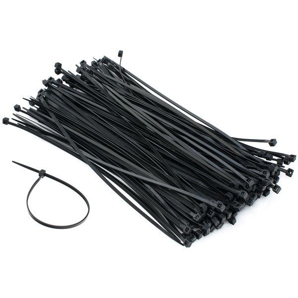 Стяжки для кабелю, 150 мм х 2,5 мм, 100 шт, Black, Patron (PLA-2.5-150-BL) 6362190 фото