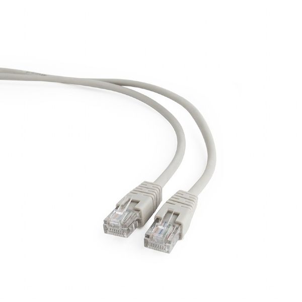 Патч-корд 1 м, UTP, Grey, Cablexpert, литий, RJ45, кат.5е (PP12-1M) 4630560 фото