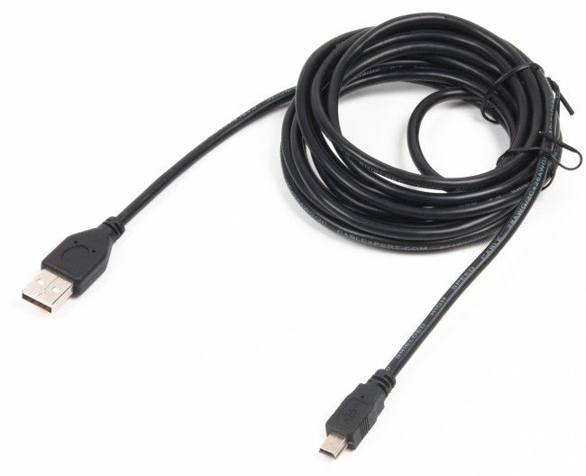 Кабель USB - mini USB 3 м Cablexpert (CCP-USB2-AM5P-10) 4857810 фото