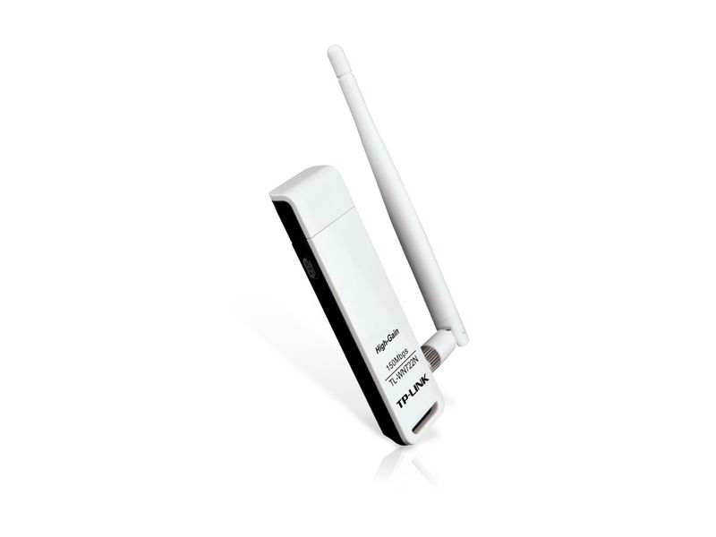 Мережевий адаптер USB TP-LINK TL-WN722N, White, до 150 Мбит/с, 802.11n, знімна антена 3190500 фото