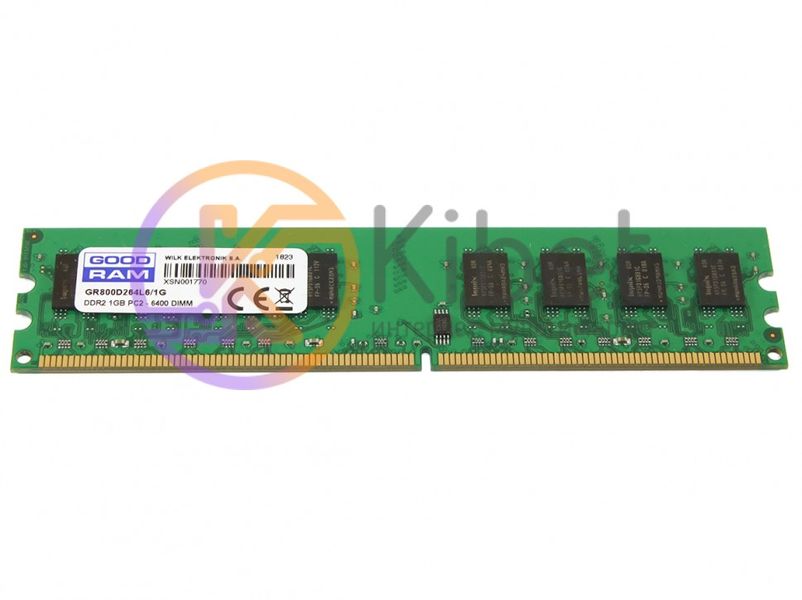 Модуль памяти 1Gb DDR2, 800 MHz (PC6400), Goodram, CL6 (GR800D264L6 1G) 3497100 фото