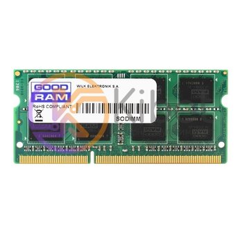 Модуль памяти SO-DIMM 4Gb, DDR3, 1600 MHz (PC3-12800), Goodram, 1.35V (GR1600S3V 3469350 фото