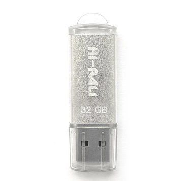 Флеш накопичувач USB 32Gb Hi-Rali Rocket, Silver, USB 2.0 (HI-32GBVCSL) 4334070 фото