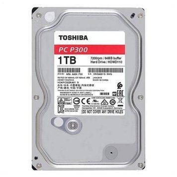 Жорсткий диск 3.5" 1Tb Toshiba P300, SATA3, 64 Мб, 7200 об/хв (HDWD110UZSVA) 4390890 фото