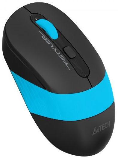 Мышь A4Tech Fstyler FG10S 2000dpi Black+Blue, USB, Wireless, бесшумная (FG10S (Blue)) 6040590 фото