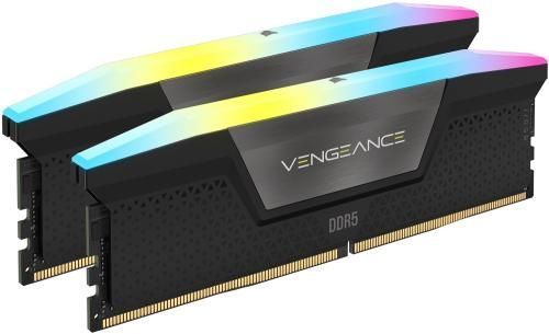 Пам'ять 24Gb x 2 (48Gb Kit) DDR5, 7000 MHz, Corsair Vengeance RGB, Black (CMH48GX5M2B7000C36) 8373540 фото